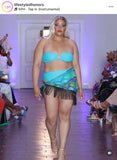 Nina Sharae | Ocean Blue | Key- Ring | Two Piece | Bandeau |Bikini Swimsuit | Plus-Size Women's