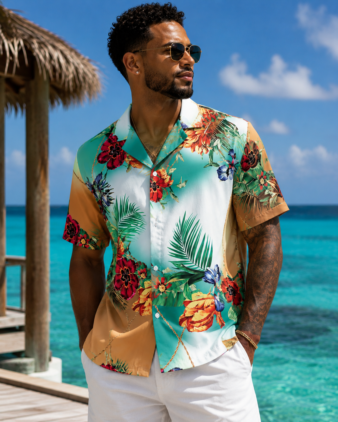 Paradise Resort Button-Up Shirt