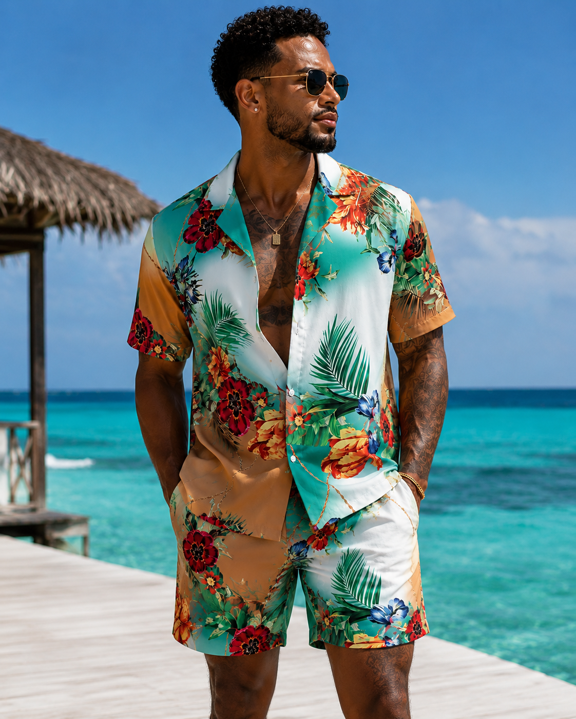 Paradise Swim Trunks