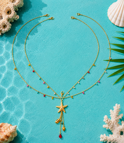 Coral Cascade Bikini Chains