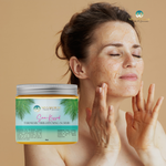 Nina Sharae | Handcrafted Turmeric Brightening Body Scrub | Lemongrass | Inflammatory Hyperpigmentation  Discoloration Acne | For Dry Normal Sensitive Skin