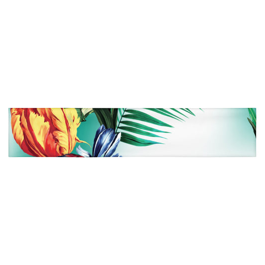 NINA SHARAE SWIMWEAR | HEADBAND -TROPICAL ORANGE MINT GREEN HAWAIIAN PRINT | PLUS SIZE