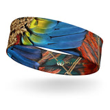 Nina Sharae Swimwear | Red, Blu, Gold, Tribal Feather Print Head Band