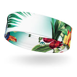 NINA SHARAE SWIMWEAR | HEADBAND -TROPICAL ORANGE MINT GREEN HAWAIIAN PRINT | PLUS SIZE