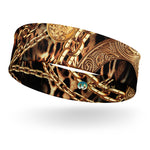 NINA SHARAE SWIMWEAR | HEADBAND BLACK GOLD & CHAIN ANIMAL PRINT