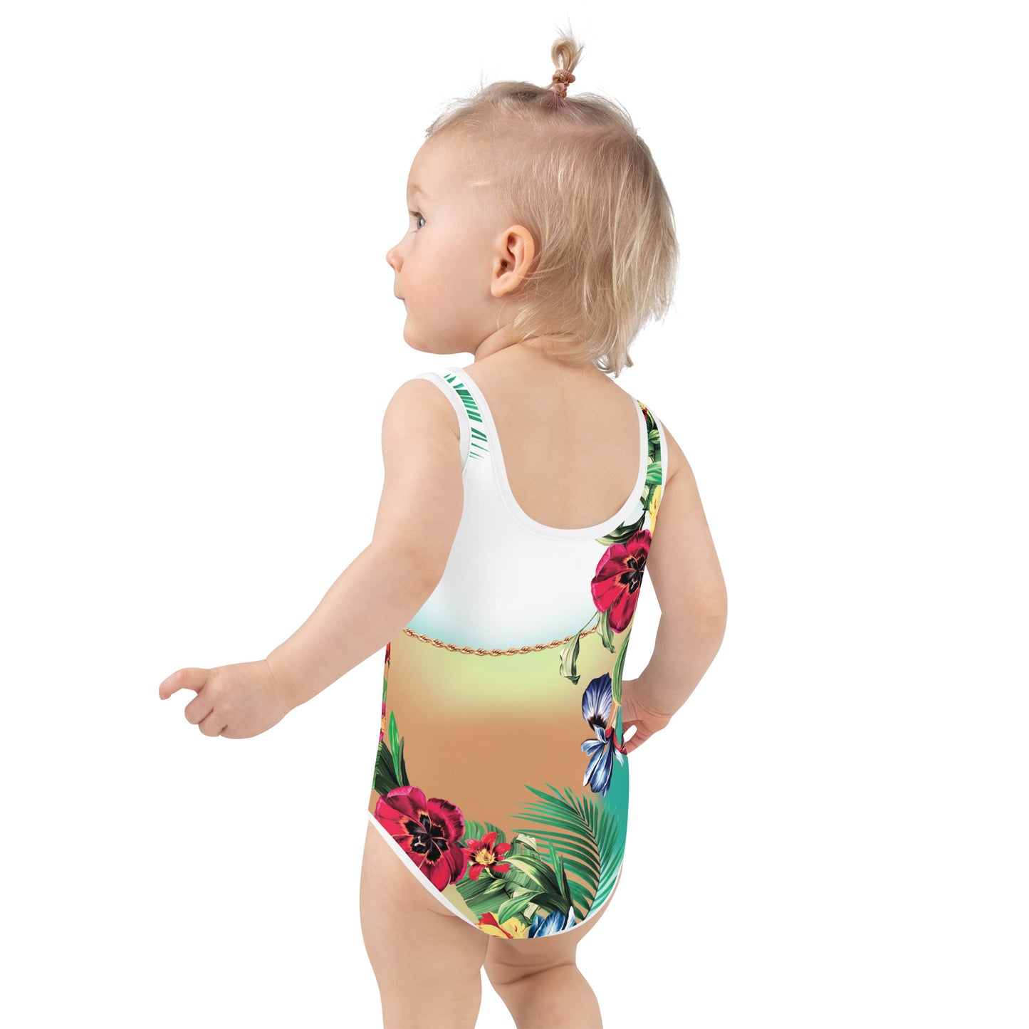 Nina Sharae | Kids Hawaiian Print Swimsuit | 2T - 6X