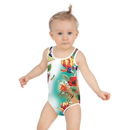 Nina Sharae | Kids Hawaiian Print Swimsuit | 2T - 6X