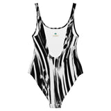 Nina Sharae Swimwear | Zebra Leopard Print One-Piece Swimsuit | Plus Size