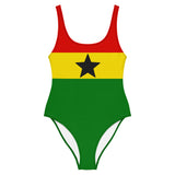 NIna Sharae Swimwear | Ghana Star One-Piece Swimsuit | Detty December Swimsuit