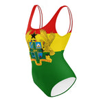 Nina Sharae Swimwear | Ghana Freedom & Justice One-Piece Swimsuit | Detty December