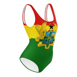 Nina Sharae Swimwear | Ghana Freedom & Justice One-Piece Swimsuit | Detty December