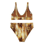 Nina Sharae Swimwear | High-Waisted Leopard Print Bikini Panties and Top | Carmel Leopard Print