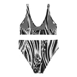 Nina Sharae Swimwear | Zebra Leopard Print High-Waisted Bikini | Plus Size