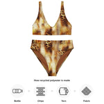 Nina Sharae Swimwear | High-Waisted Leopard Print Bikini Panties and Top | Carmel Leopard Print