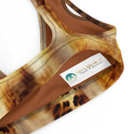 Nina Sharae Swimwear | Recycled Padded Swimsuit Bikini Top Only | Carmel Leopard