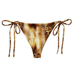 Nina Sharae Swimwear | Recycled String Bikini Bottom Only | Carmel Leopard Print