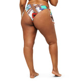 Nina Sharae Swimwear | String Bikini Bottom Only  Hawaiian Rope & Flowers