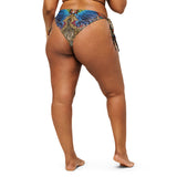 Nina Sharae Swimwear | Bikini Bottoms Swimsuit - Red, Blue Tribal Chain Prints | Bottoms only