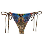 Nina Sharae Swimwear | Bikini Bottoms Swimsuit - Red, Blue Tribal Chain Prints | Bottoms only