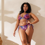 Nina Sharae Swimwear | MultiColor Purple, Pink & Blue Zebra Leopard Print Bikini | Plus-Size