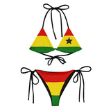 Nina Sharae Swimwear | Ghana One Star Recycled String Bikini | Detty December