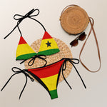 Nina Sharae Swimwear | Ghana One Star Recycled String Bikini | Detty December