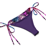 Nina Sharae Swimwear | MultiColor Purple, Pink & Blue Zebra Leopard Print Bikini | Plus-Size