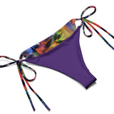 Nina Sharae Swimwear | Multicolor Purple Feather Print Bikini - Plus Size