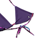 Nina Sharae Swimwear | MultiColor Purple, Pink & Blue Zebra Leopard Print Bikini | Plus-Size