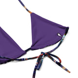 Nina Sharae Swimwear | Multicolor Purple Feather Print Bikini - Plus Size