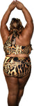 Nina Sharae | Black & Gold | Full Coverage Bottom | One Shoulder | Sexy | One Piece Swimsuit Plus-Size Women's