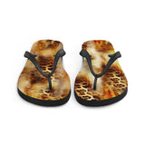 Nina Sharae Swimwear | Beach Flip Flop Shower Shoes | Carmel Leopard Print