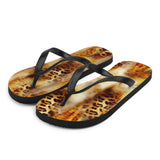 Nina Sharae Swimwear | Beach Flip Flop Shower Shoes | Carmel Leopard Print