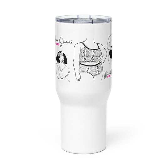 Nina Sharae Curvy Girl Stanley Travel mug with a handle