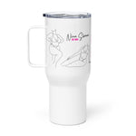 Nina Sharae Thick Pink 25 oz Travel Mug with a Handle | Stanley Cup Yeti