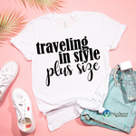Traveling in Style; Plus Size T-Shirt
